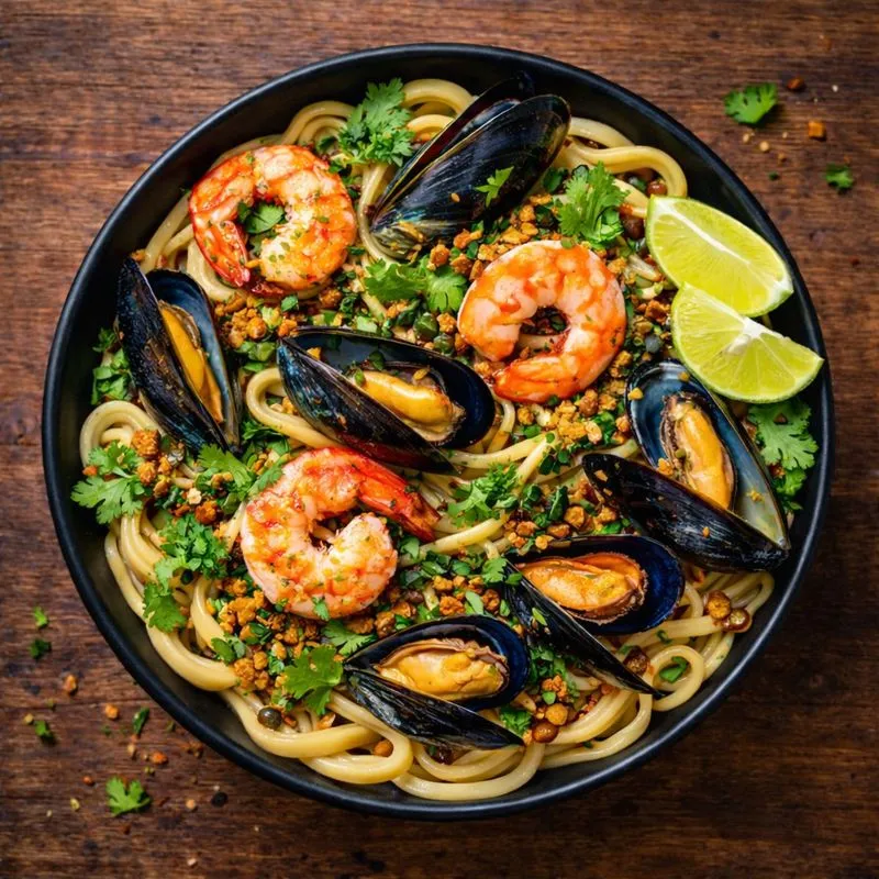Seafood noodles